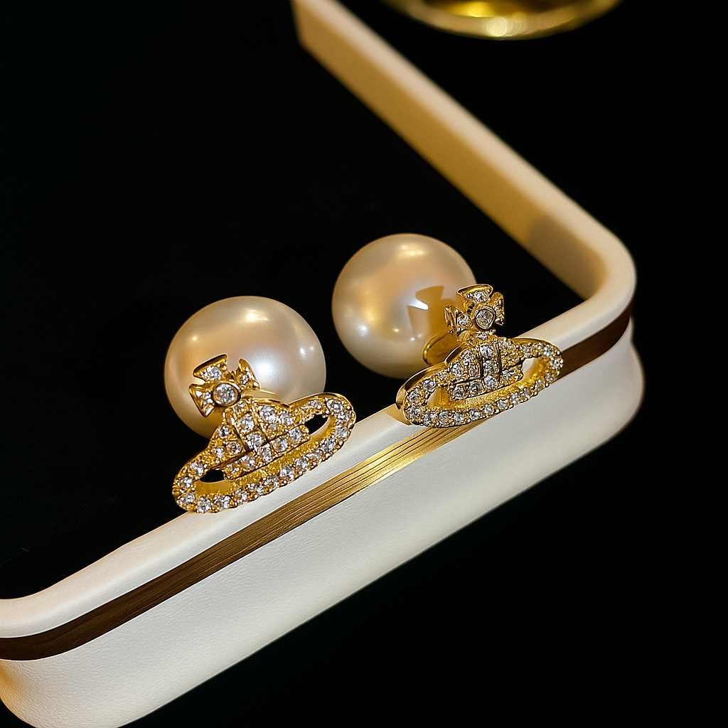 Viviane Stainless Steel Earrings – Double Style